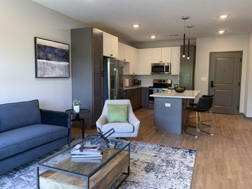 Modern finishes, open layouts, and a vibrant community atmosphere define life at Haven at Uptown.