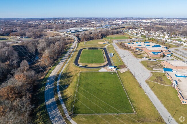 Discovery Middle School has multiple athletic fields.
