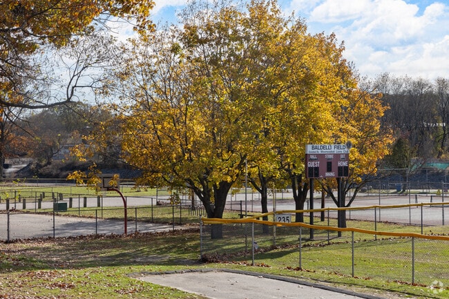 Close by kids can play catch at the Charles C. Baldelli fields at Cold Spring Park in North End.