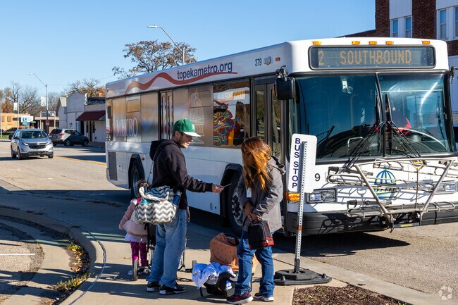 Jump on the Topeka Metro and head downtown from North Topeka.