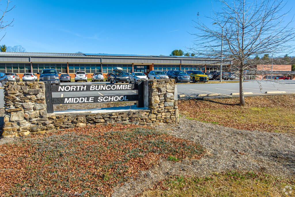 North Buncombe Middle School serves around 650 7th and 8th graders.