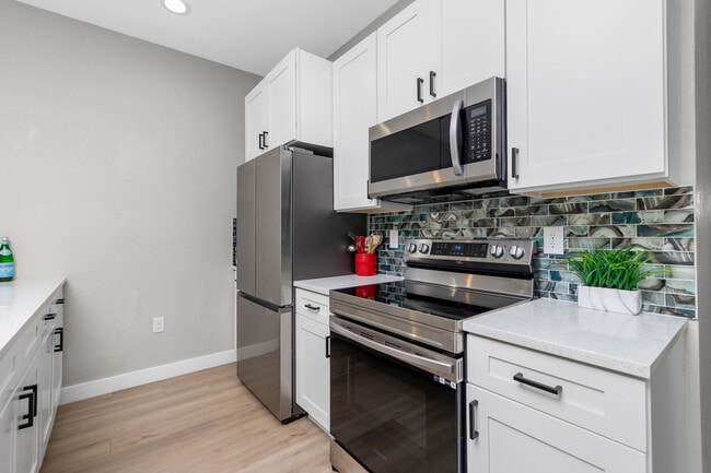 SS Appliances & Quartz Countertops
