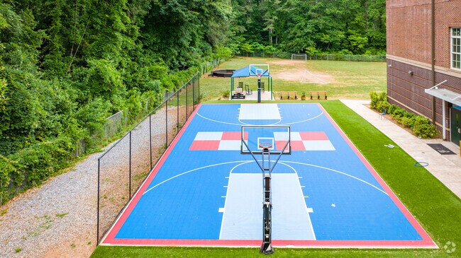 Fernbank Elementary School also has a playground and other play equipment.
