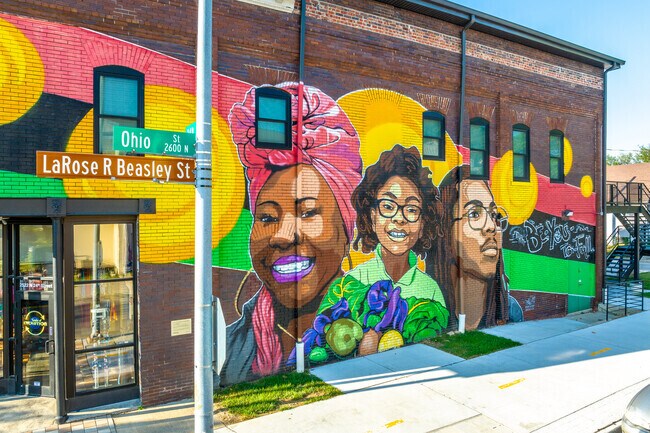 East Omaha showcases pride through vibrant murals and cultural art.