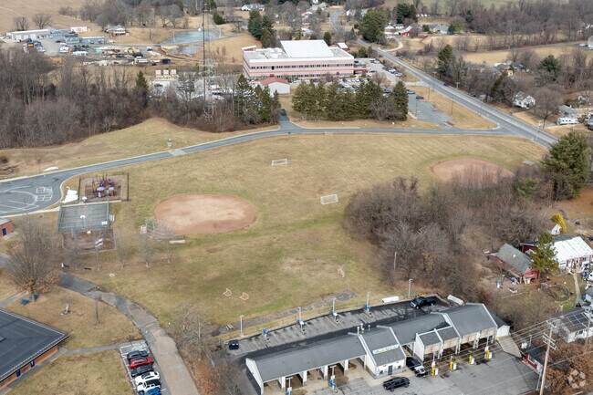The athletic fields at Hickory Elementary School.