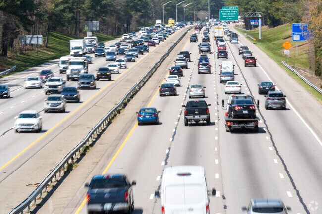 Interstate 40 and U.S. Route 401 both have entrances within a couple of miles of Old East Raleigh.