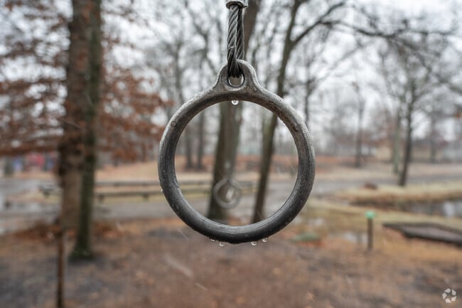 Test yourself on the pakour course at Belcher Park in Downtown Randolph.