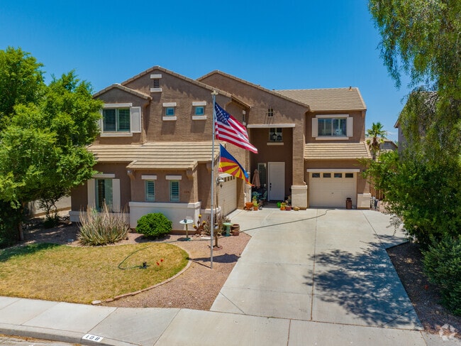 Our flags fly high at Johnson Ranch estates.