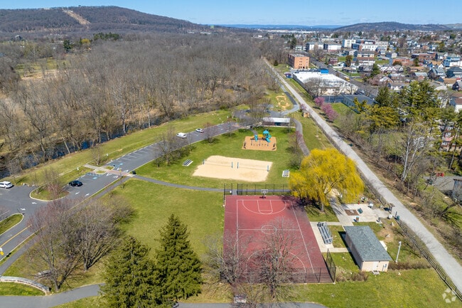 The Water Street Park in Hellertown has basketball, beach volleyball, and a bike park.