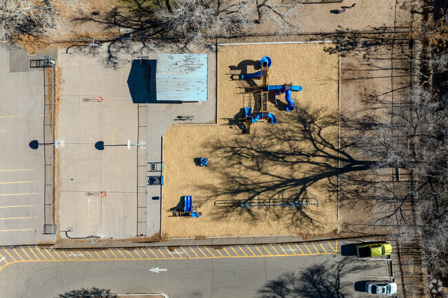 Basketball courts at Armijo Elementary School.