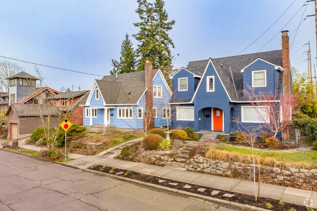 Clean walkways in residential areas allow Sabin's neighbors to take a stroll.