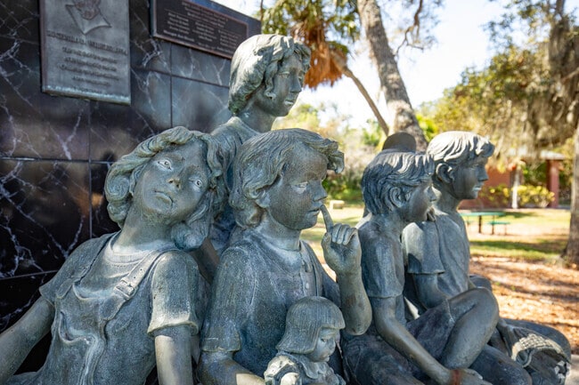 An interesting memorial sits in the middle of Tierra Verde Community Park.