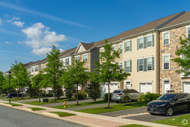 Newer townhomes in Bear feature up to three floors of living space.