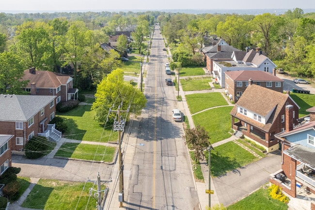 Aerial view of Kennedy Avenue in Kennedy Heights.