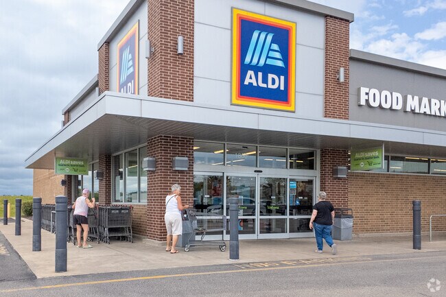 Locals of Cherry Hill Park can use their local ALDI for their grocery store needs.