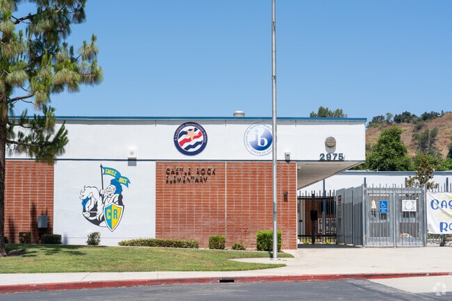 Entrance to Castle Rock Elementary School in Diamond Bar.