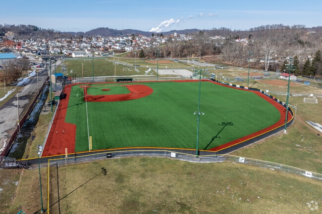 A new baseball field awaits for the season to start at Clarksburg City Park.