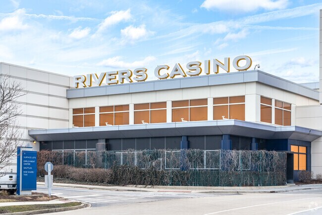Rivers Casino is near the Rosemont neighborhood and offers free shuttles.
