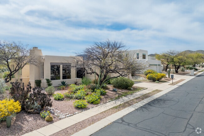 Picturesque landscaping is found in the yards of Starr Pass homes.