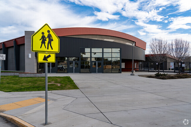 The Gynmasium at North High School is found at the North end of the School.