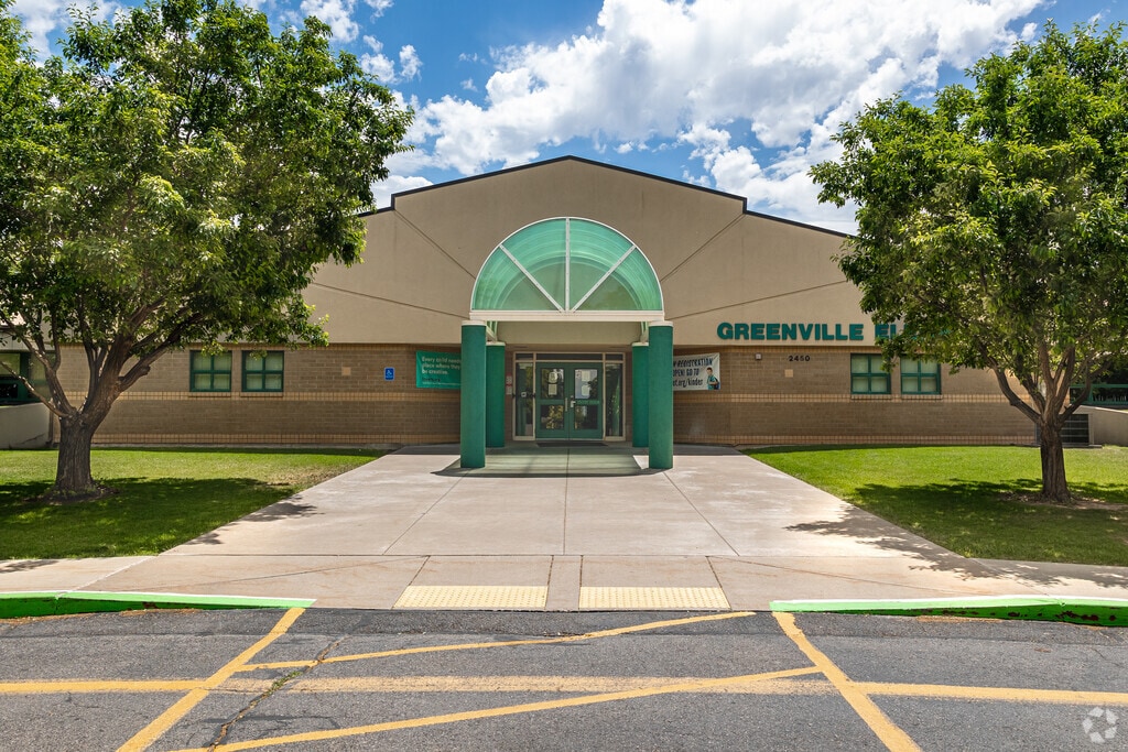 Students from Pre K through 6th grade study at Greenville Elementary School.