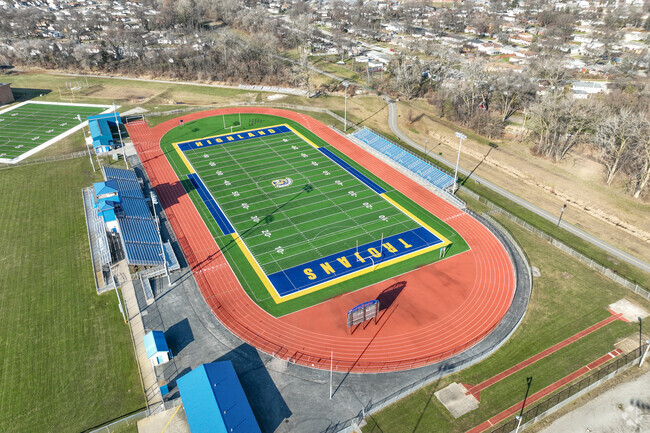 Highland Middle School uses the high school field.