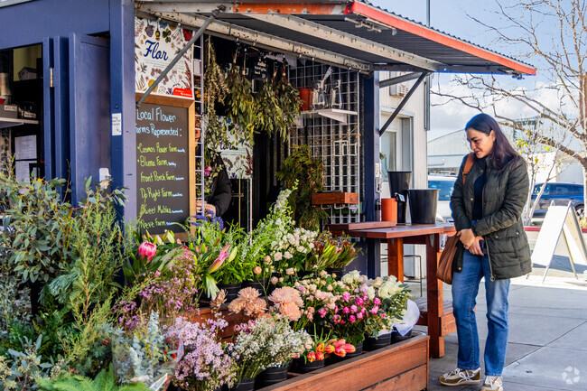 Treat yourself to some fresh flowers in Fourth Street-Berkeley Marina.