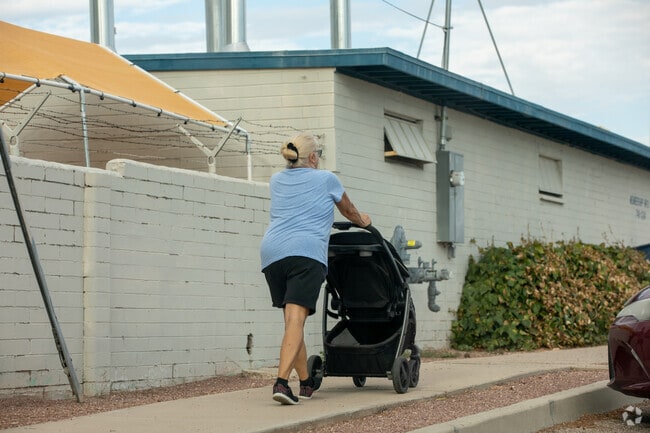 Many residents walk near the Claire Weeks Park in Terra Del Sol.