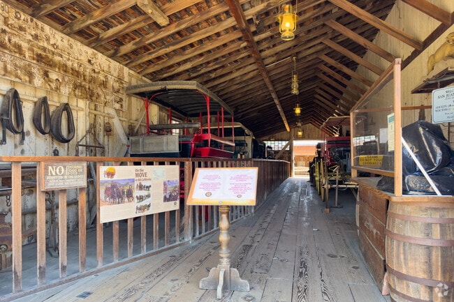 Tours through historical exhibits are available at San Juan Bautista State Historic Park.