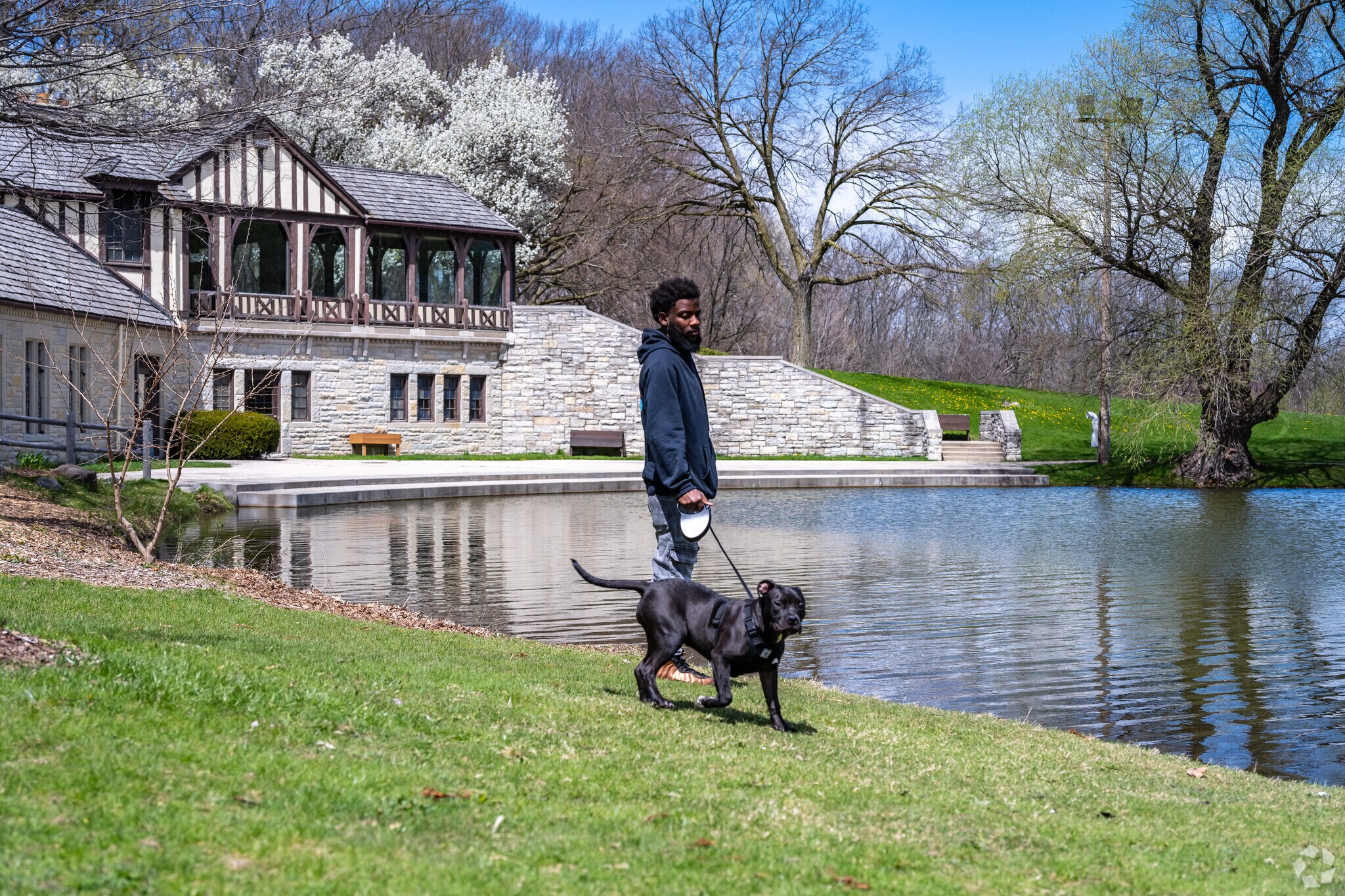 The Brown Deer Boathouse makes for a picturesque walk