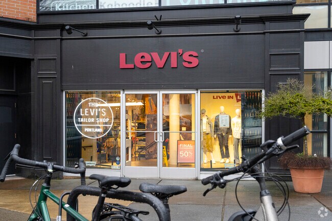 Shop major retailers like Levi's at Thiele Square in Uptown.