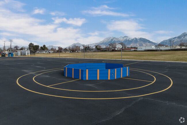 Copperview Elementary School has blacktop activities to keep kids active.