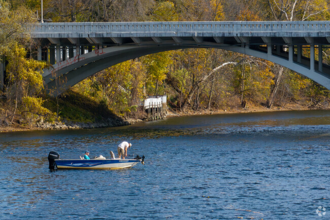 Swanson Park residents can try to catch some fish on the lazy St. Joseph River.