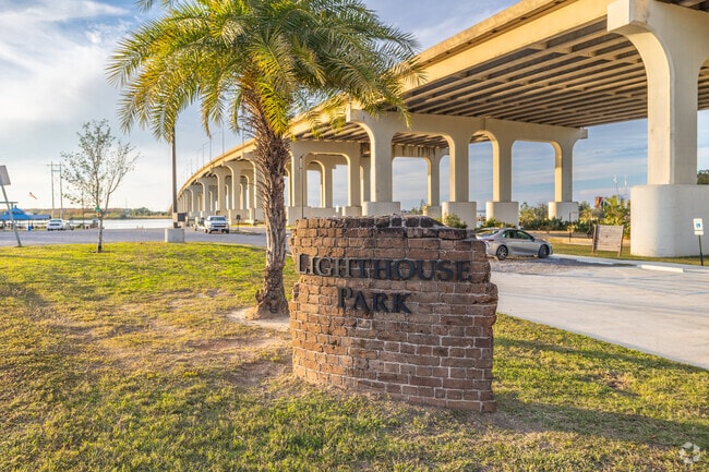 Pascagoula Lighthouse Park offers scenic views of the Pascagoula River.