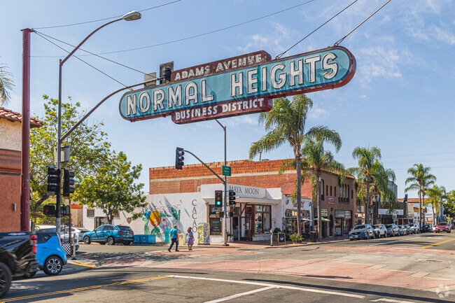 Normal Heights is a neighborhood in north San Diego with a renowned commercial strip.