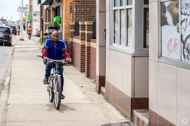 Residents of Buffalo Charles can easily walk or bike to businesses on Conant Street.