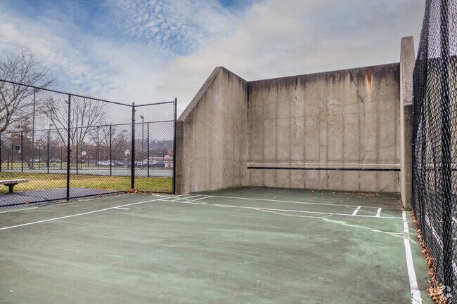 Practice your racket ball skills on individual courts at Croghan Park.