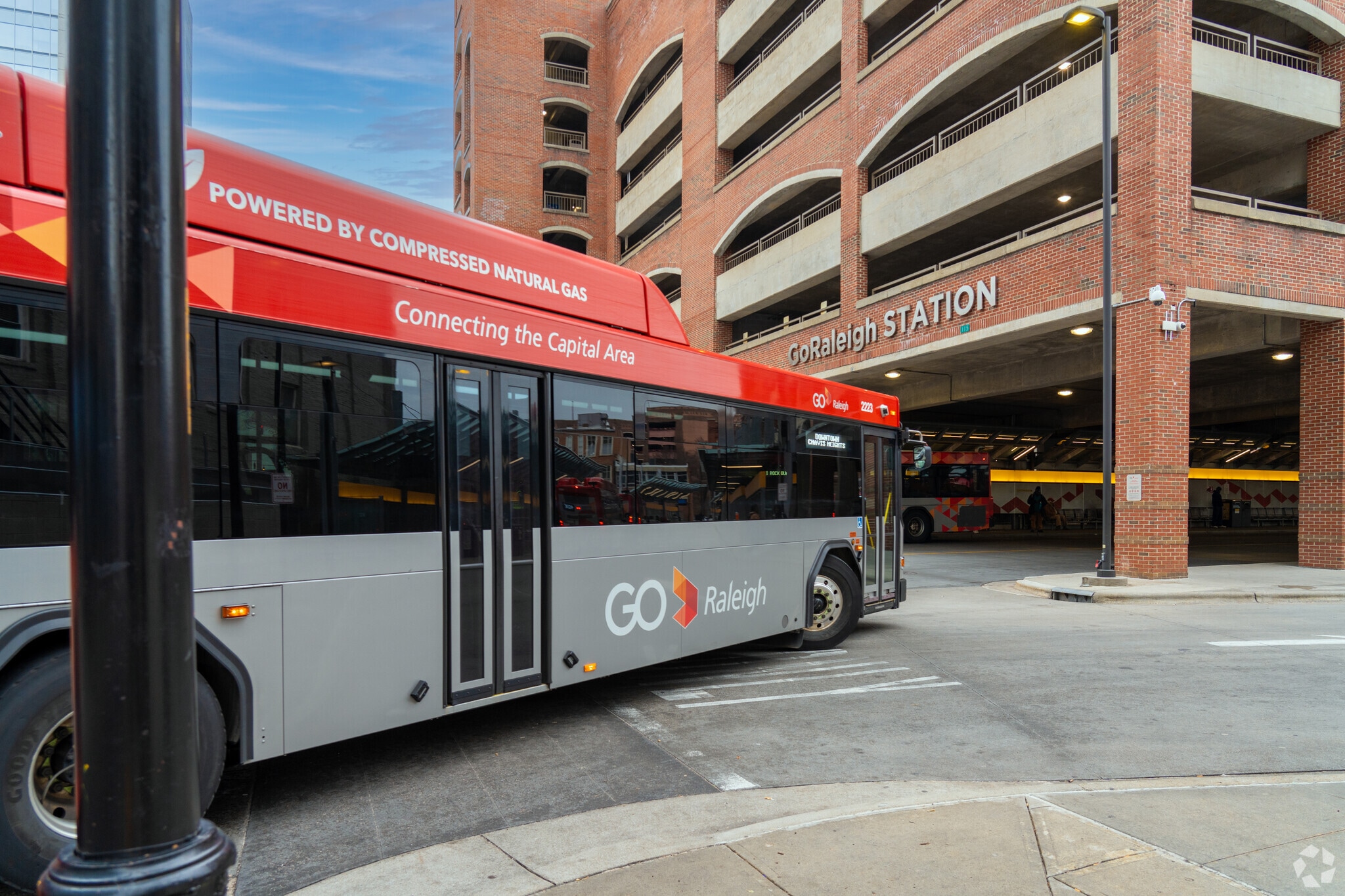 Downtown's GoRaleigh Bus Station in offers ample transit options for College Park residents.