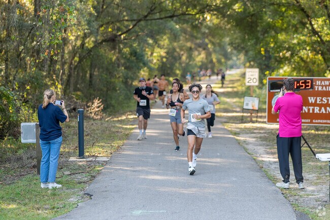 Scenic trails in Suburban Heights are ideal for those who enjoy running and community events.