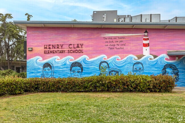 The Clay Elementary School is located next to the Clay Neighborhood Park in Rolando.