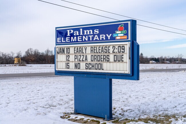 Palms Elementary School, Signage.
