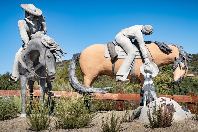 Roadside sculpture seen as you enter the La Cresta neighborhood.