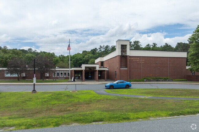 Students are eager to learn as soon as they walk through the doors of Hartland Elementary School.