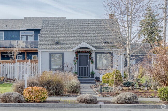 Quaint mid-century bungalows are common in downtown Sequim WA.
