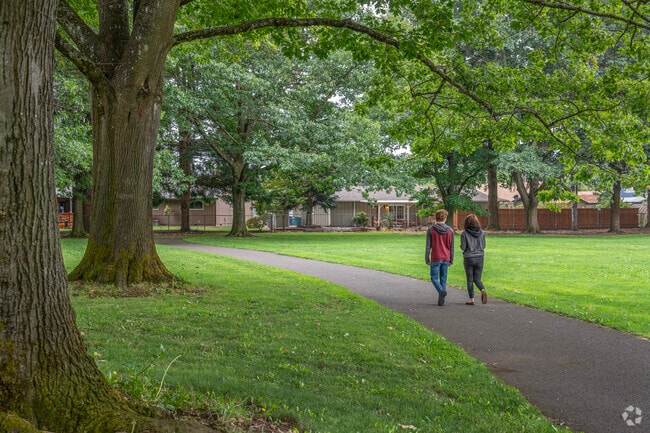 Residents of Kevanna Park enjoy the serene atmosphere at Oakbrook Park in Vancouver, WA.