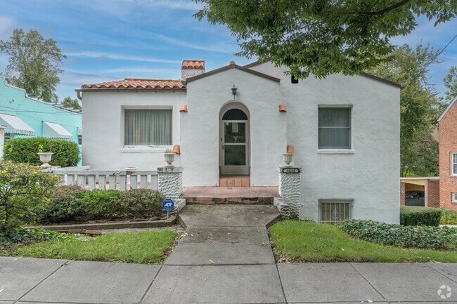 A two-story Spanish Revival-style home in Hillcrest, Southeast Washington, D.C.