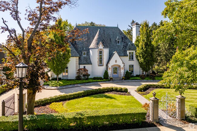 Many of the homes north of East Wayne Street in Sunnymede are turreted storybook mansions.