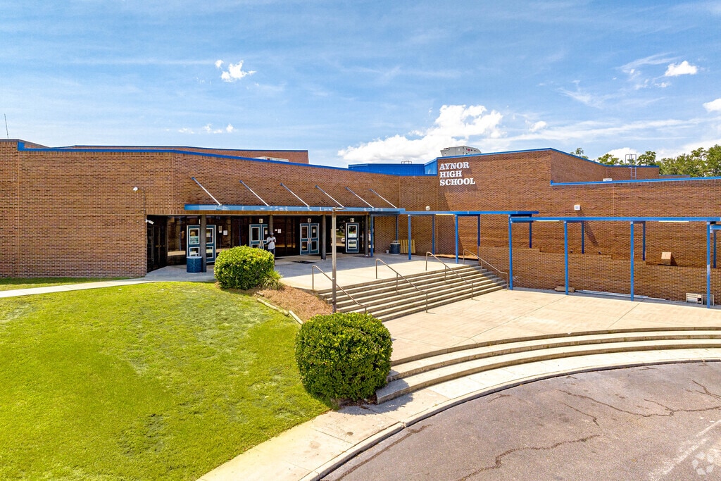 Aynor High School offers modern classrooms and sport fields in Outlying Horry County.