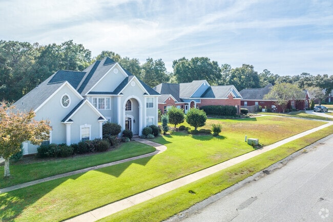 A beautiful row of newly constructed homes displays the variety of housing in Prospect.