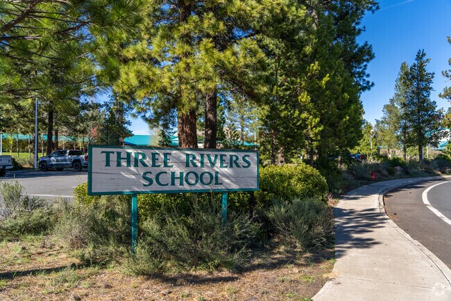 Three Rivers Elementary School serves grades K-8 in Sunriver, Oregon.